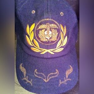 CUSTOM- Polo by Ralph Lauren Captains Wool Blue and Gold Hat with accents